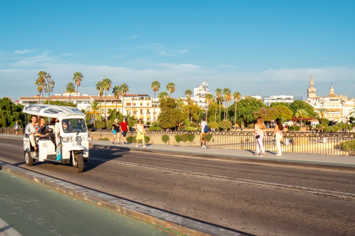 a bus that is parked on the side of a road