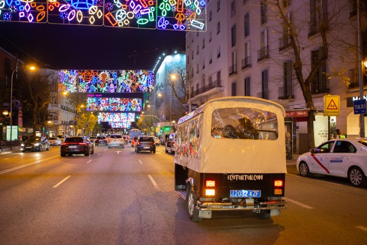 Tuk Tuk Luces Navidad Madrid