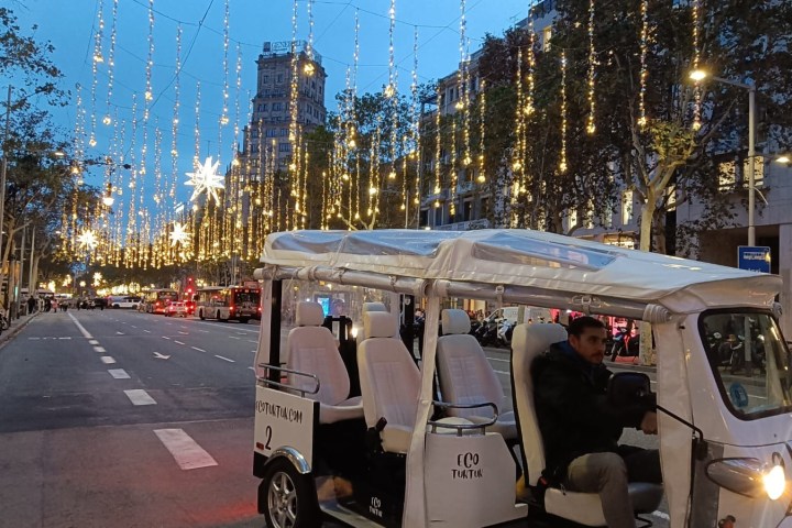 a car parked on a city street