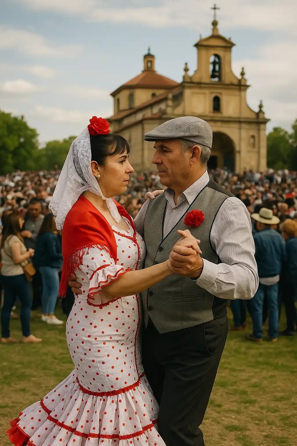 san isidro festival madrid chotis a couple of people dancing chotis